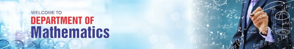 Department of Mathematics Banner