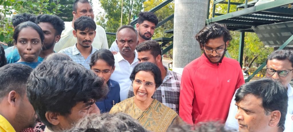 Visit of Smt. Nara Bhuvaneswari to Dravidian University – Interactive Session with Students