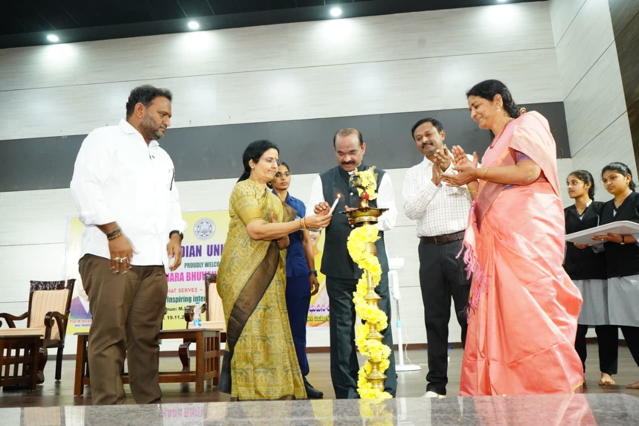 Visit of Smt. Nara Bhuvaneswari to Dravidian University – Interactive Session with Students